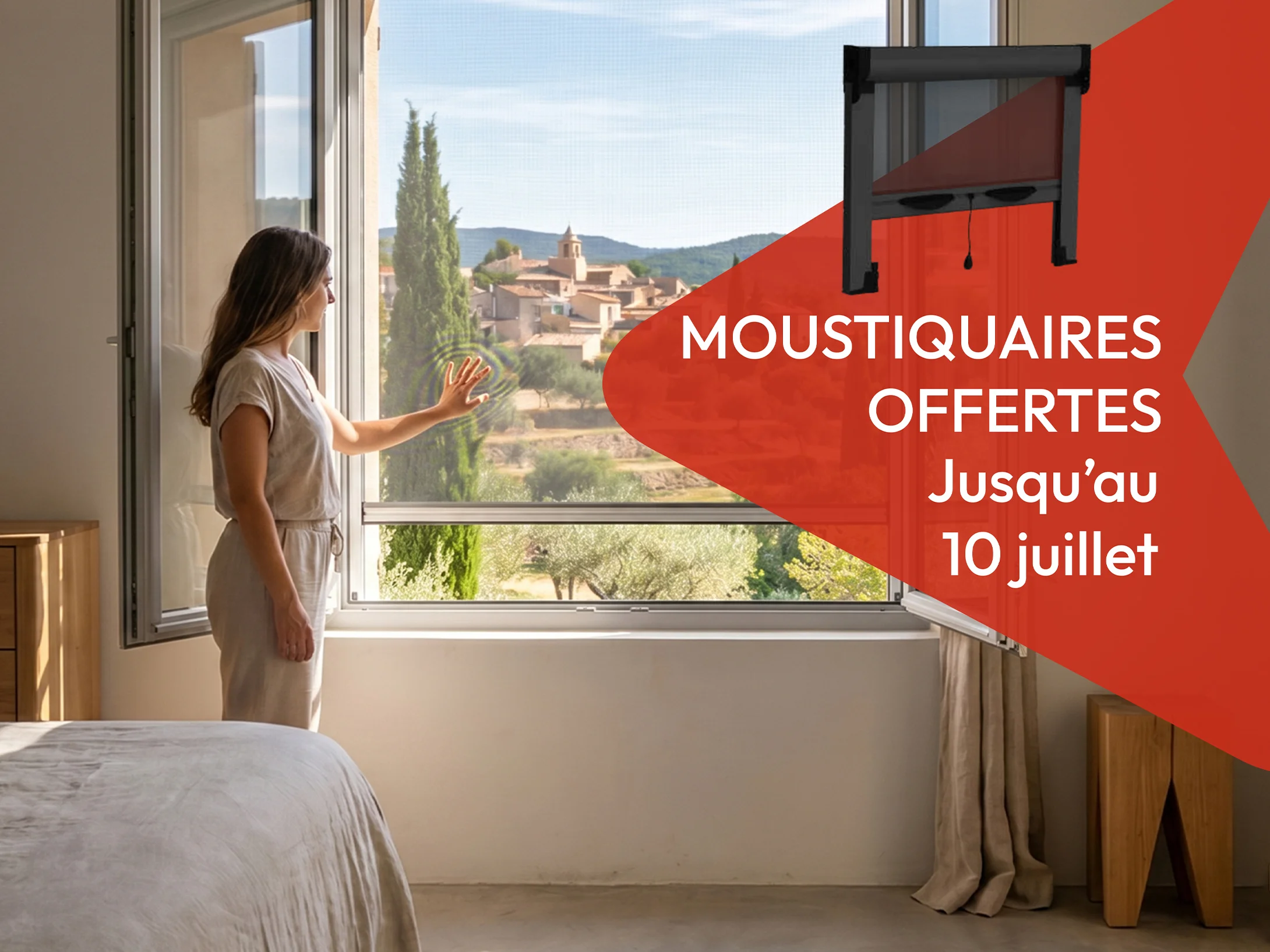 Commandez vos menuiseries avant le 10 juillet, Pascal Menuiserie vous offre vos moustiquaires