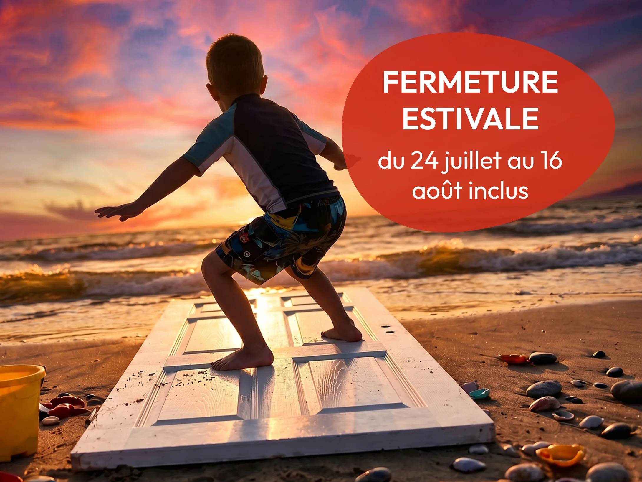 Pascal Menuiserie fermeture estivale du 24 juillet au 16 août 2026 inclus