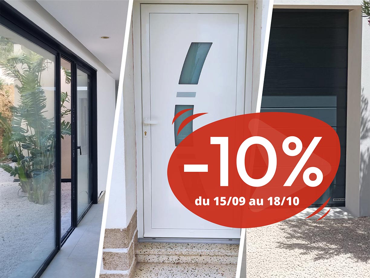 Actualités > Offre d’automne -10% sur vos menuiseries ALU et PVC